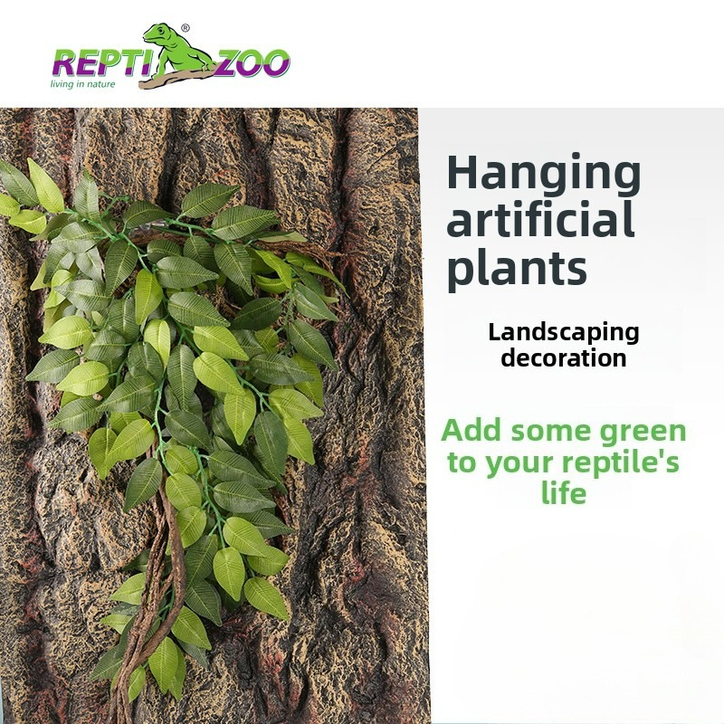 Aquarium Plant Vine - Reptizoo Artificial Plants for Reptile Terrarium