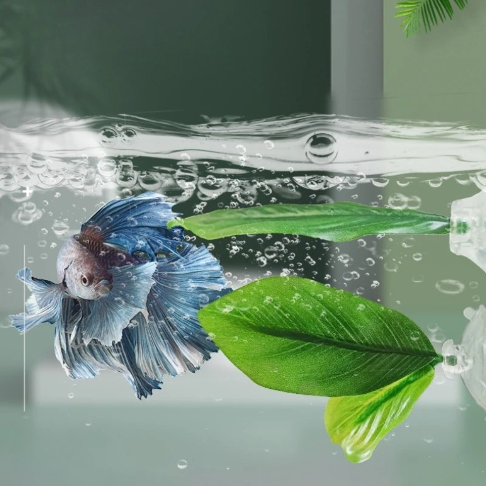 Lotus leaf Betta Fish Hammock  - Aquarium Plant Roots avis et prix