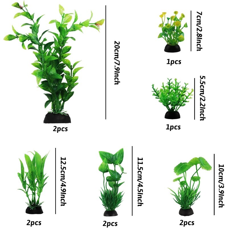 10Pcs/set Artificial Aquarium  - Aquarium Plant Vine avis et prix