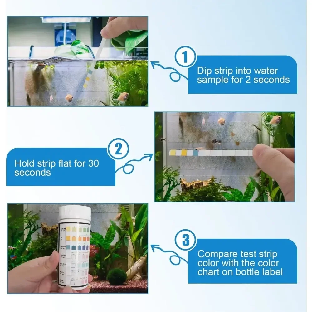 Aquarium Test Strip  Freshwate - Planted Aquarium Test Kit avis et prix