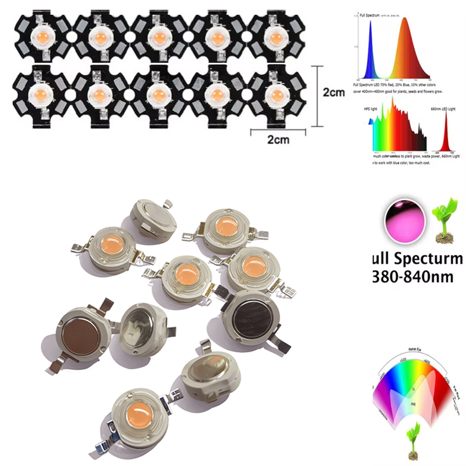 1W 3W 5W LED Lamp beads Grow L - Aquarium Plant Nutrients avis et prix