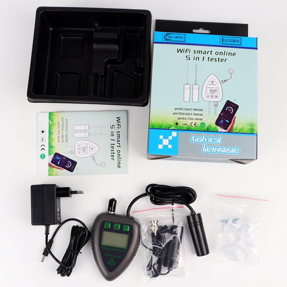 Tuya WiFi 5 in 1 TDS/EC/SALT/S - Planted Aquarium Test Kit avis et prix