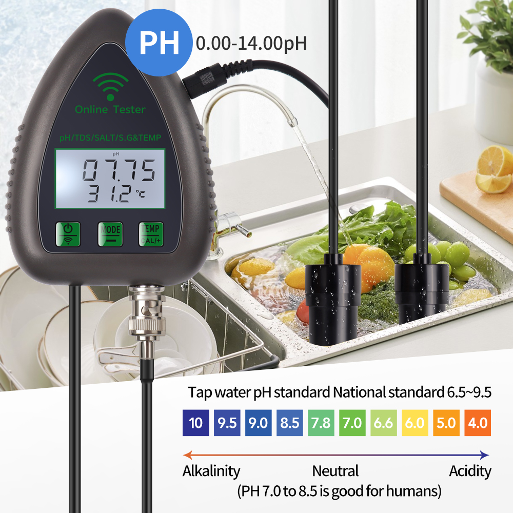 Tuya WiFi 5 in 1 TDS/EC/SALT/S - Planted Aquarium Test Kit avis et prix