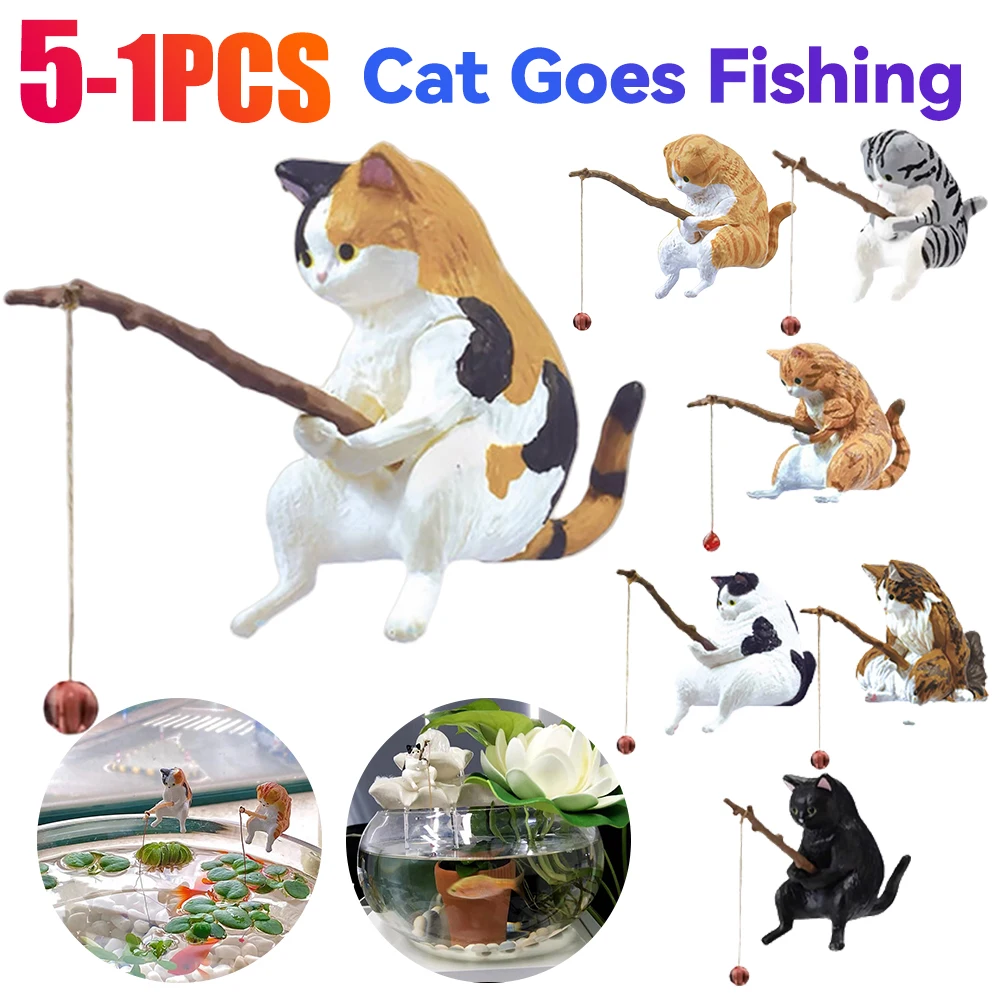 1-5PCS Fishing Cat Aquariums D - Aquarium Planting Ideas avis et prix