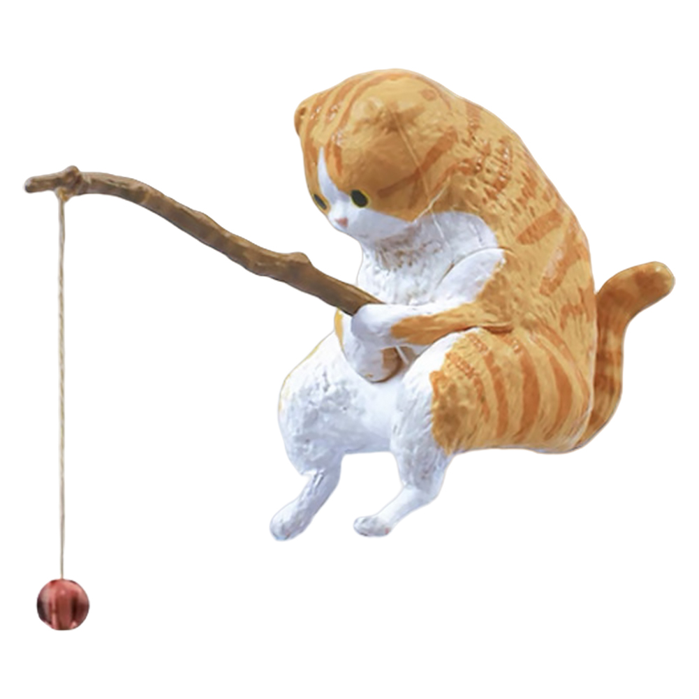 Cute Fishing Cat Figure Fish L - Aquarium Planting Ideas avis et prix
