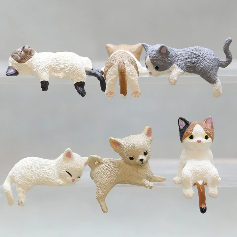 1Pc Cute Cartoon Cat PVC Home  - Aquarium Planting Ideas avis et prix