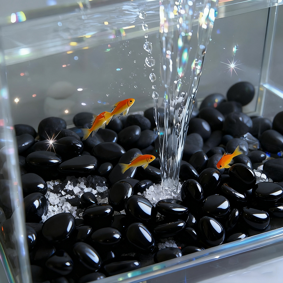 200g Black High Polished Natur - Aquarium Planting Ideas avis et prix