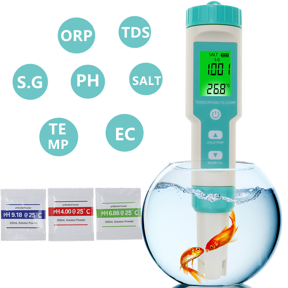 New 7 in 1 Digital Salinity Te - Planted Aquarium Test Kit avis et prix