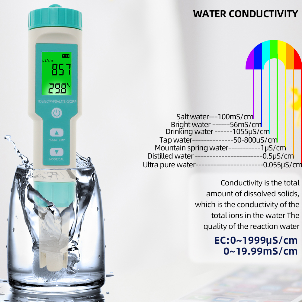 New 7 in 1 Digital Salinity Te - Planted Aquarium Test Kit avis et prix