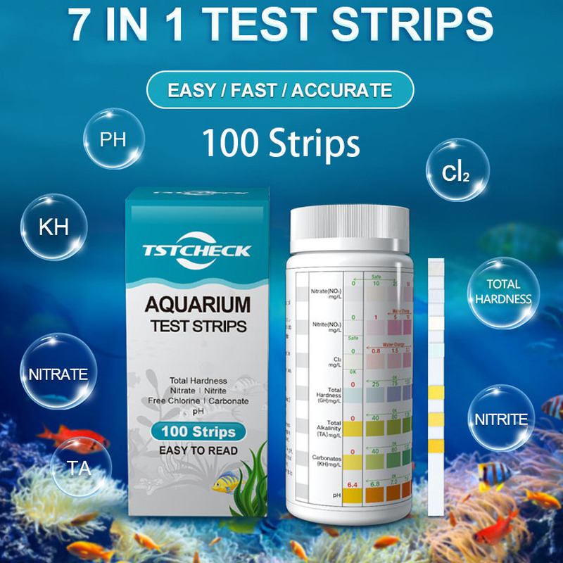 7-IN-1 100strip Aquarium Test  - Planted Aquarium Test Kit avis et prix