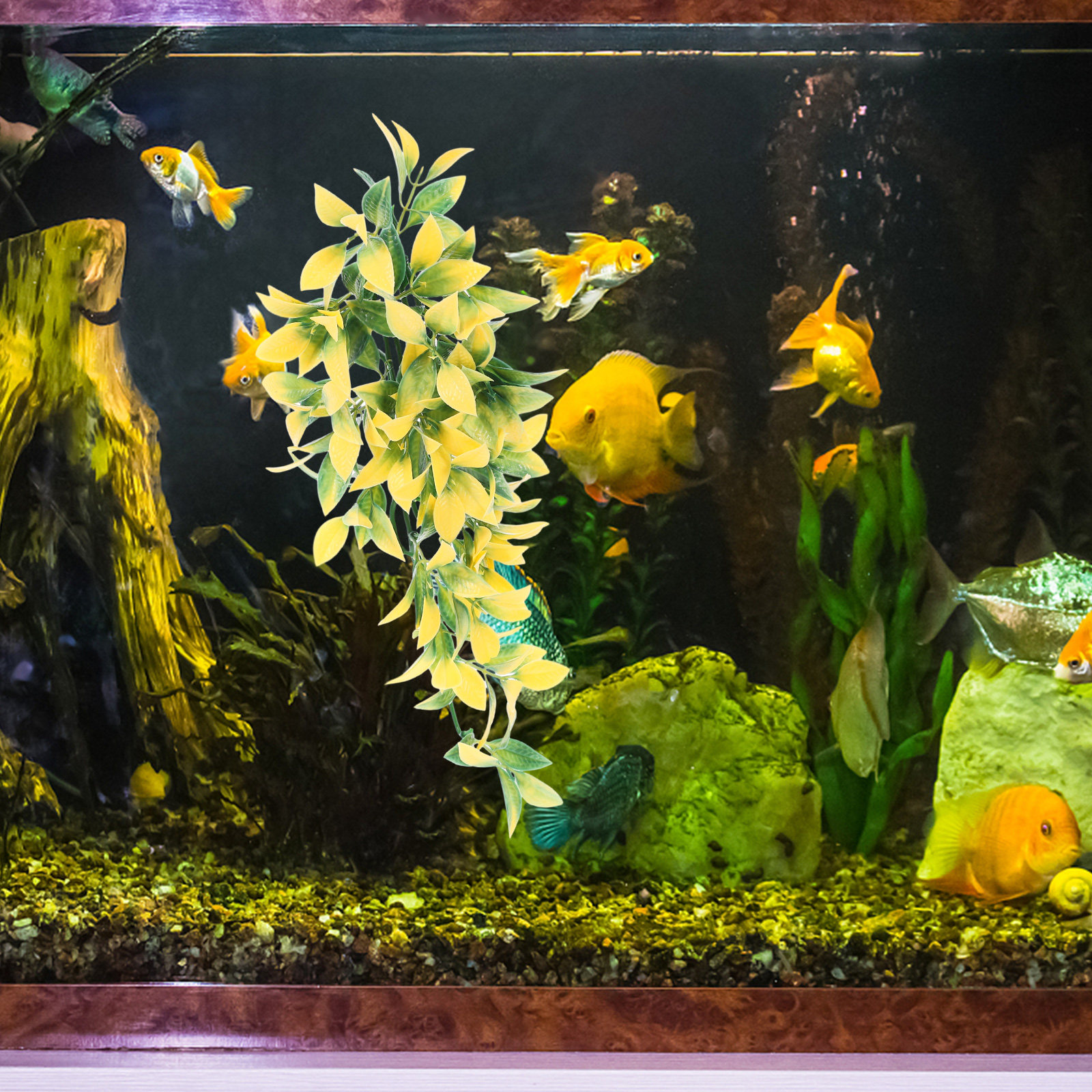 Artificial Realistic Hanging V - Aquarium Plant Vine avis et prix