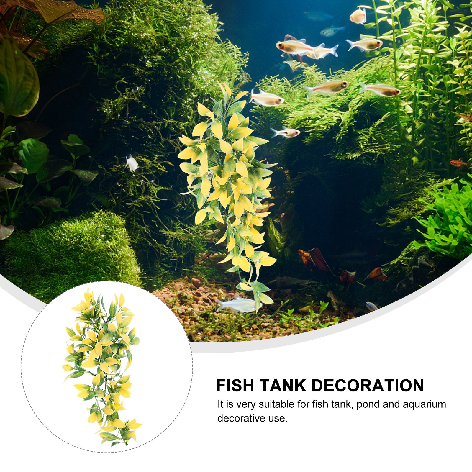 Artificial Realistic Hanging V - Aquarium Plant Vine avis et prix