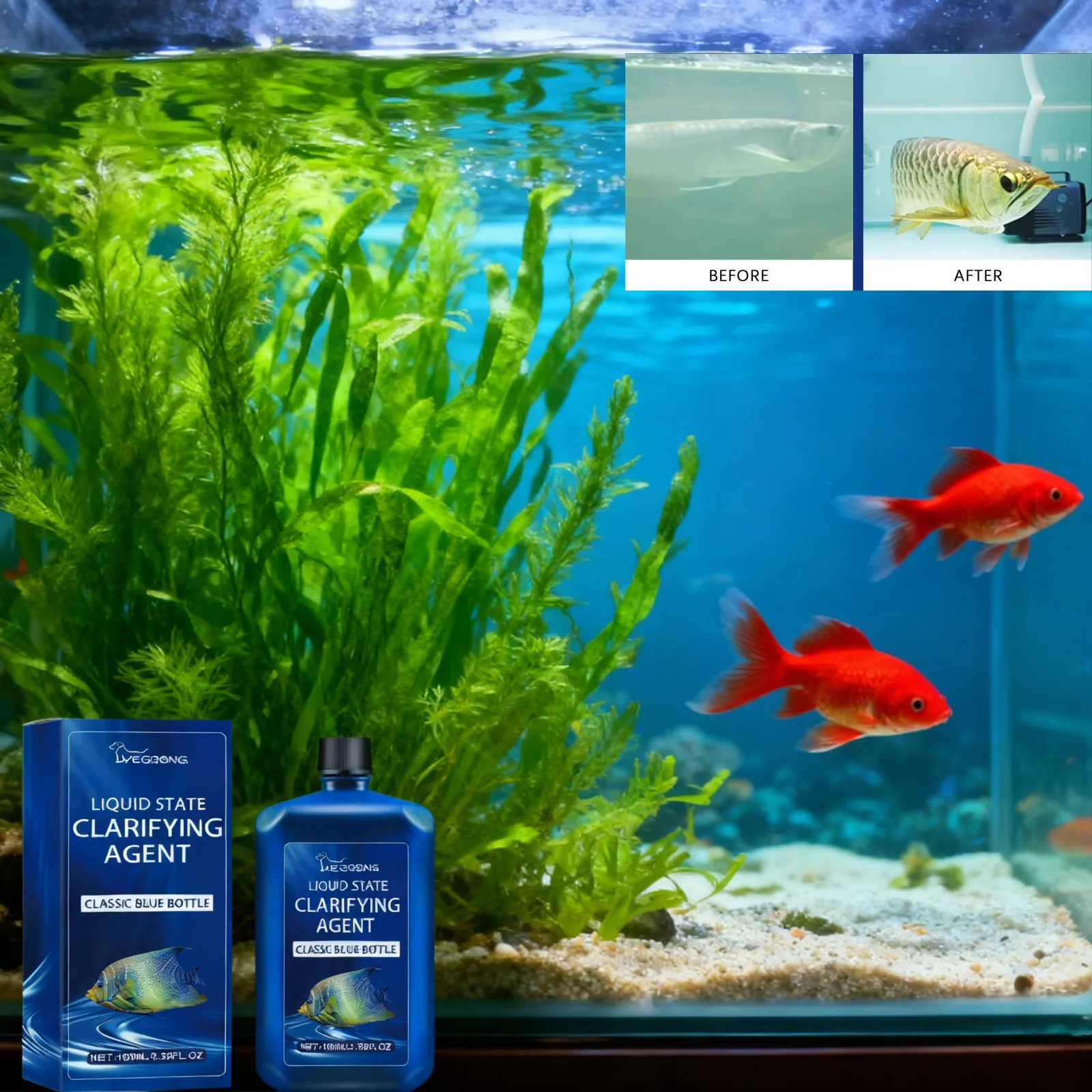Aquarium Water Clarifier Fish  - Aquarium Plant Liquid Fertilizer avis et prix