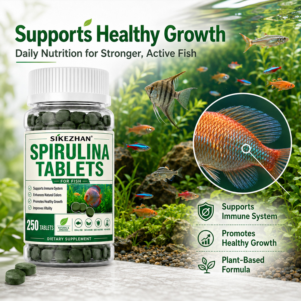 3 Bottles Spirulina Tablets Aq - Aquarium Plant Nutrients avis et prix