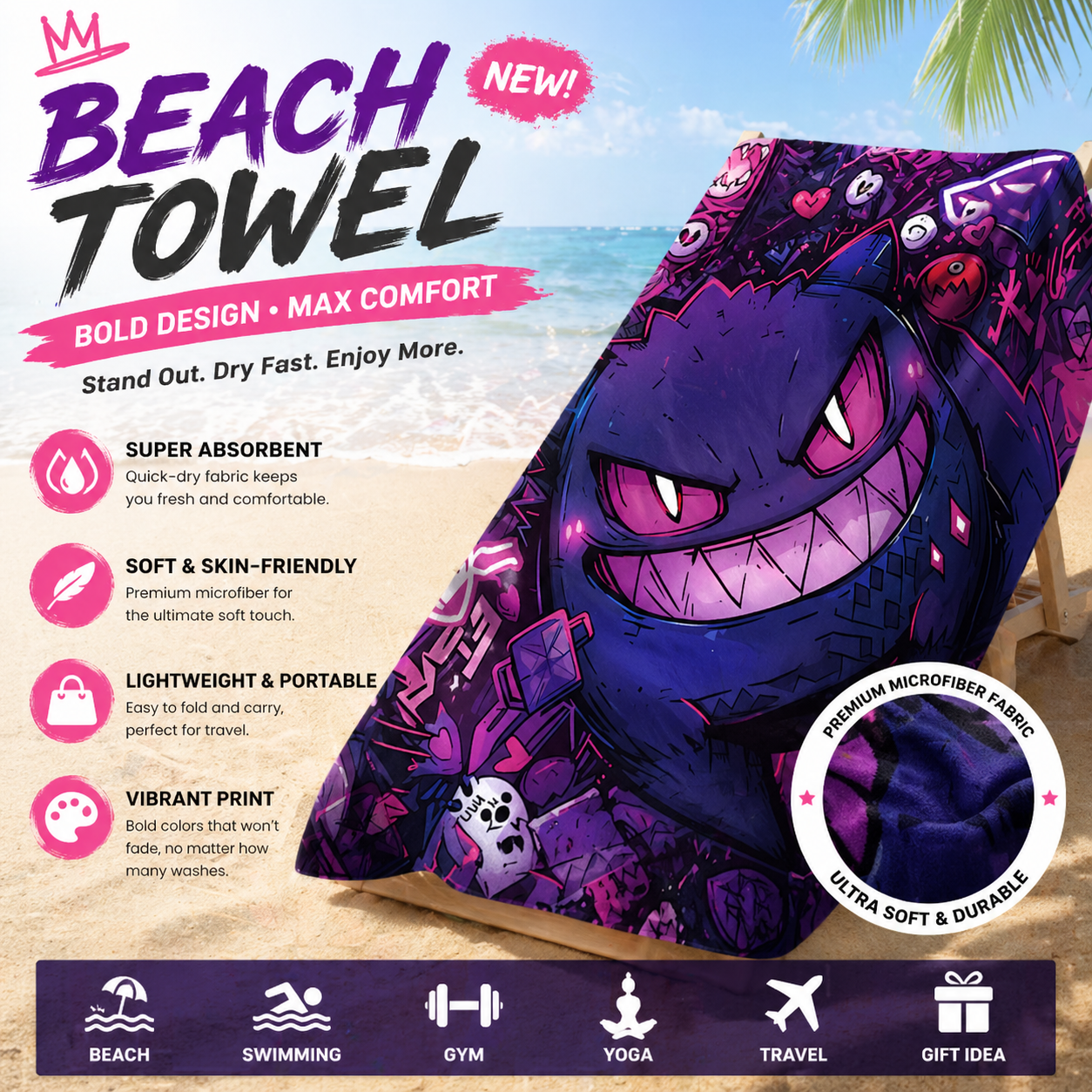 Potdemiel Pokémon Gengar Beach - Aquarium Zombie avis et prix